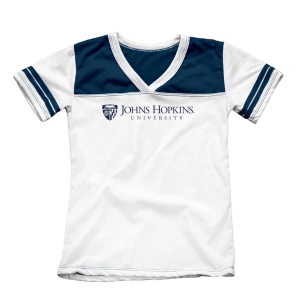 Johns Hopkins University Youth Girls V Neck Tee